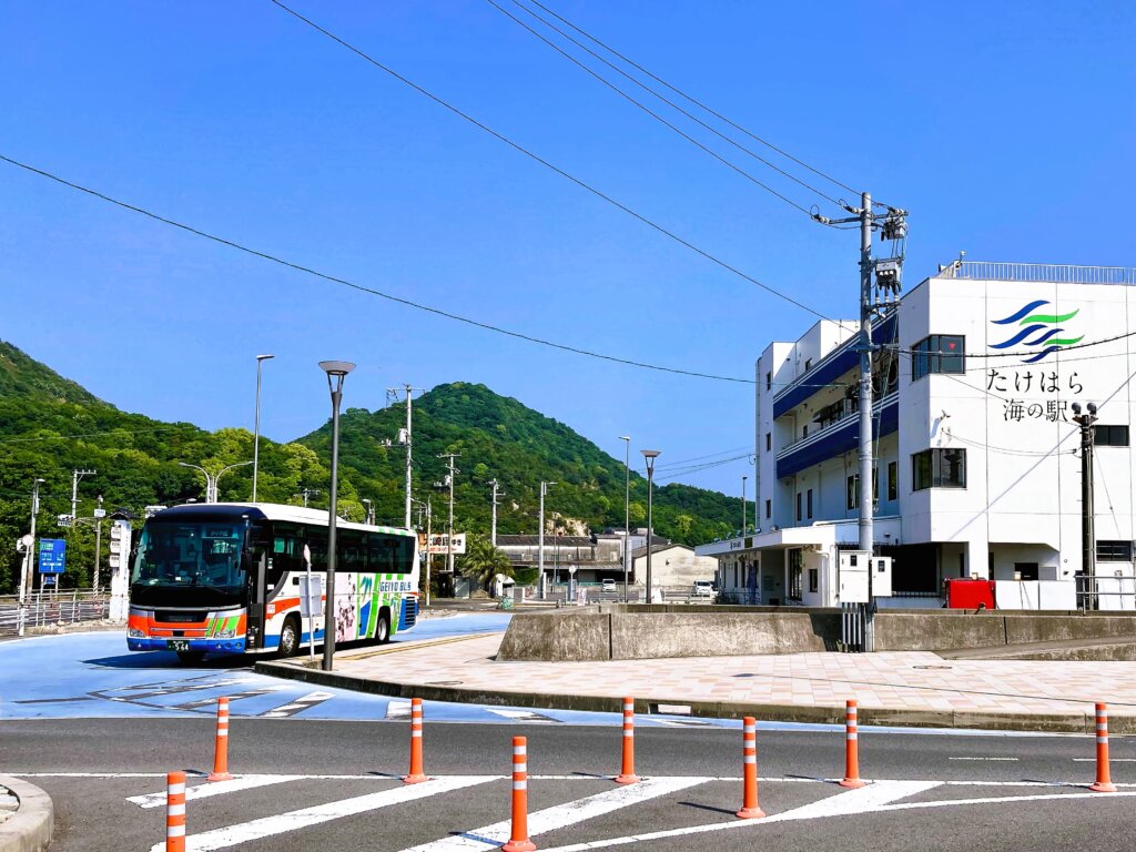 竹原港の高速バス乗り場