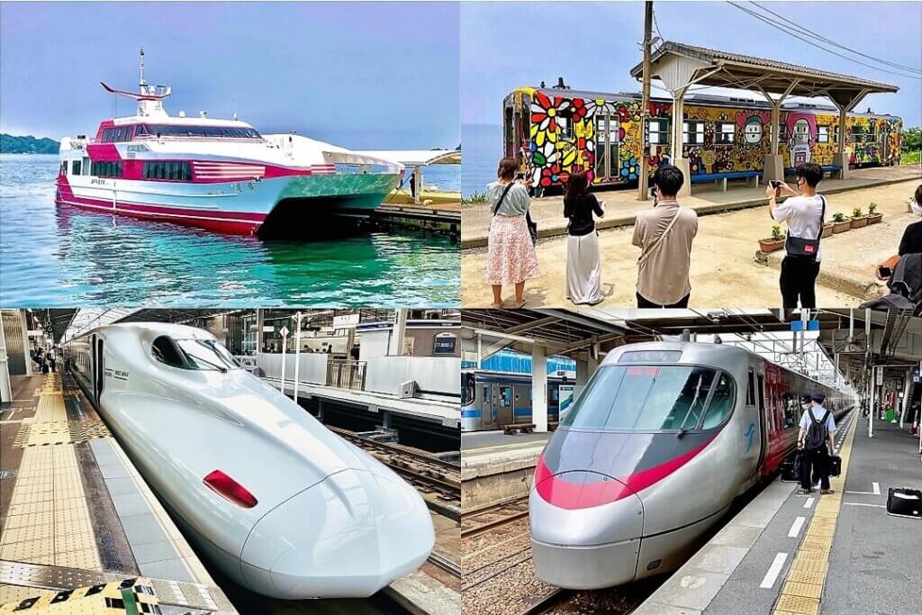 高速船、新幹線、しおかぜ、予讃線