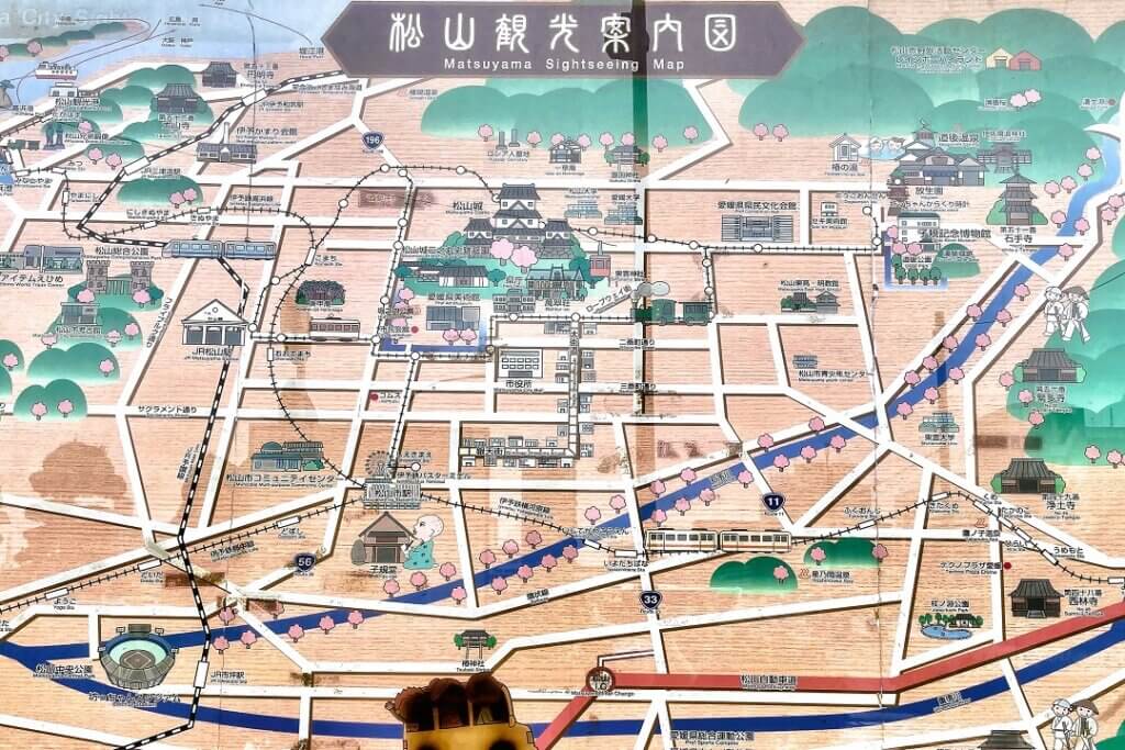 松山観光案内図