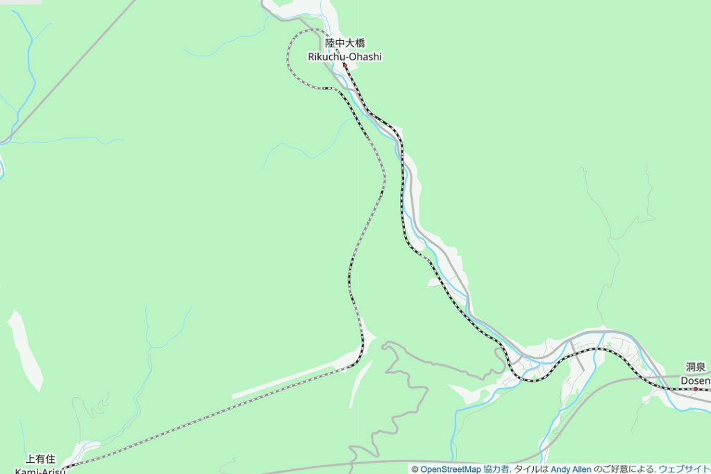 陸中大橋駅付近の地図：オメガループ