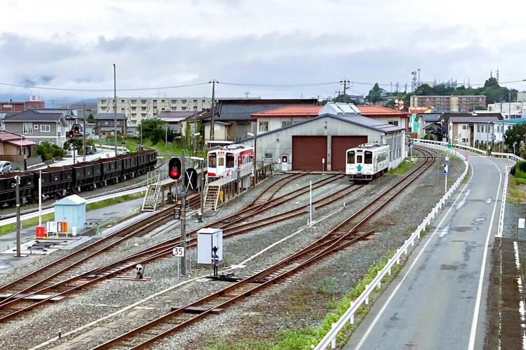 BRT、三陸鉄道、岩手開発鉄道の盛駅