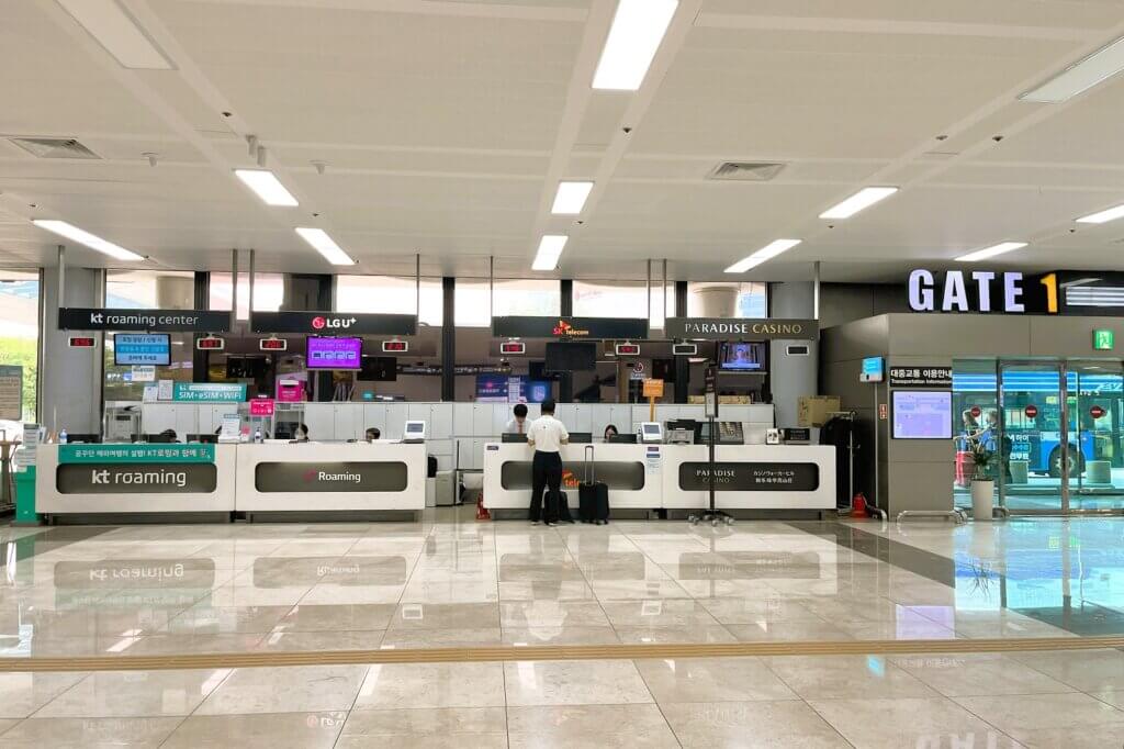 金浦空港 国際線ターミナル到着