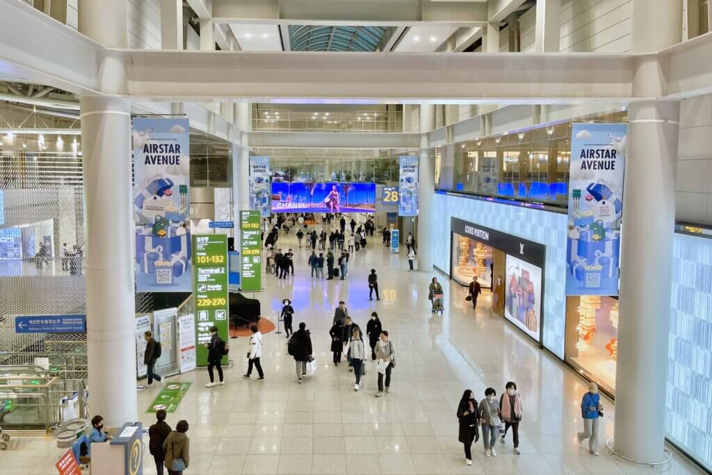 仁川国際空港第１ターミナル出発ロビー