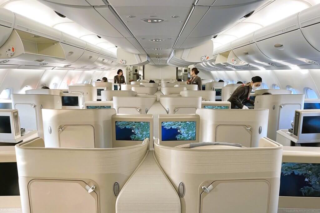 アシアナ航空A380-800ビジネスクラス