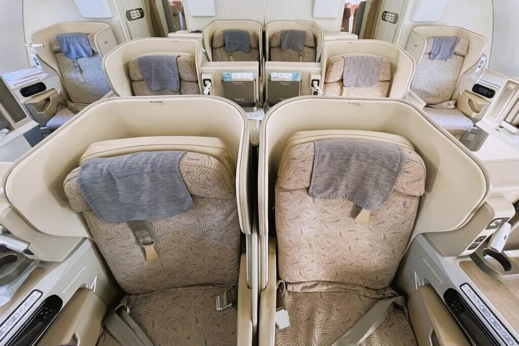 アシアナ航空A380-800ビジネスクラス座席