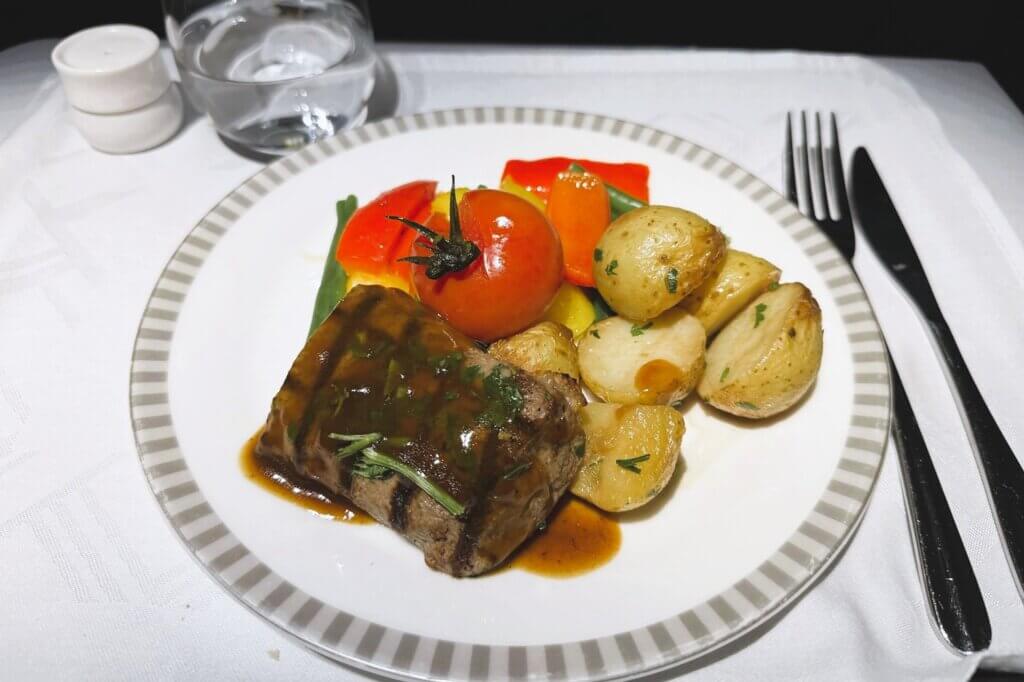 シンガポール航空ビジネスクラス機内食