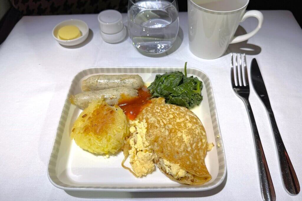 シンガポール航空ビジネスクラス機内食