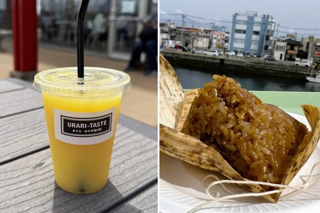 湘南ゴールドジュースととろちまき