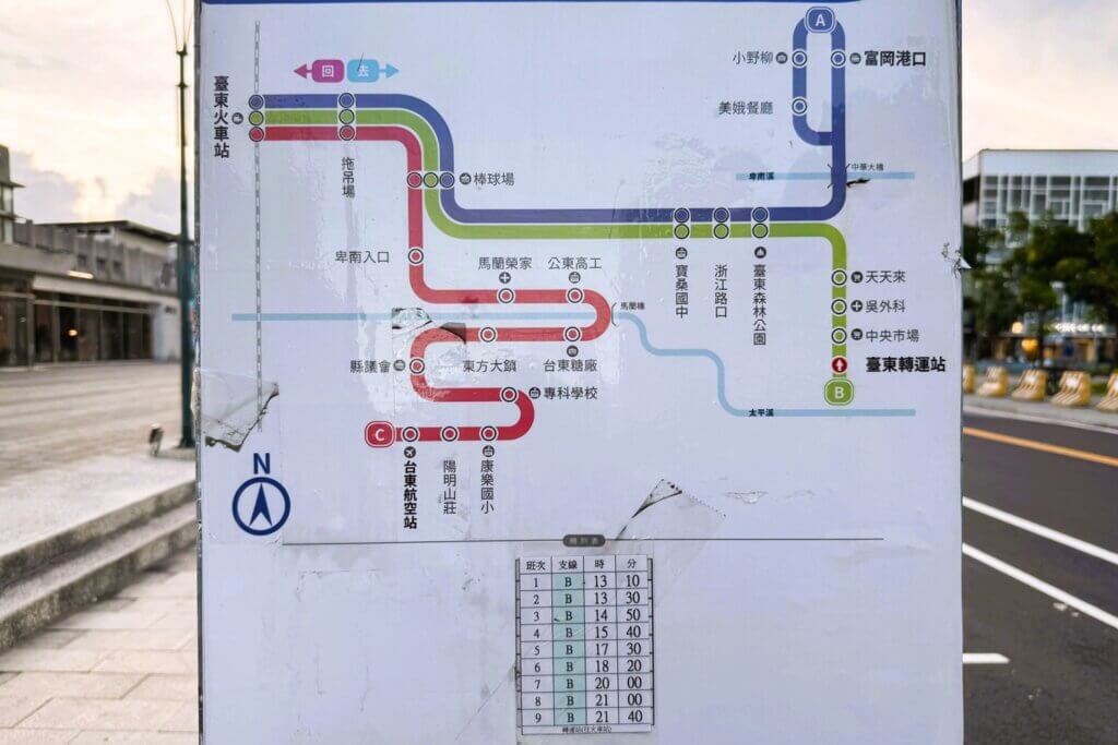 台東バス路線図