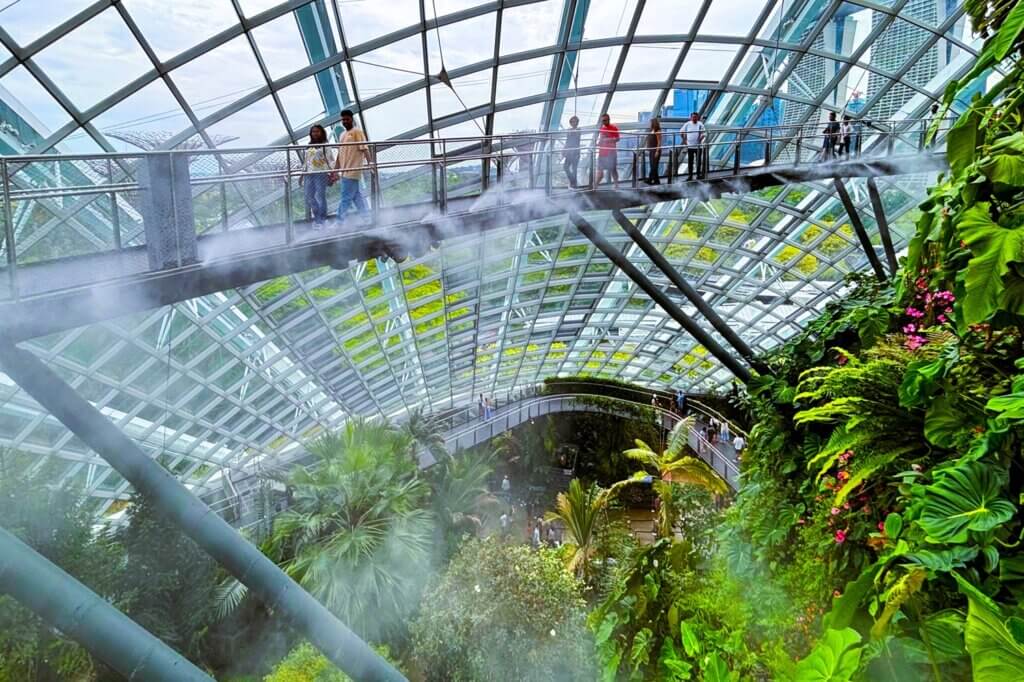 Cloud Forest and Flower Dome at Gardens by the Bay