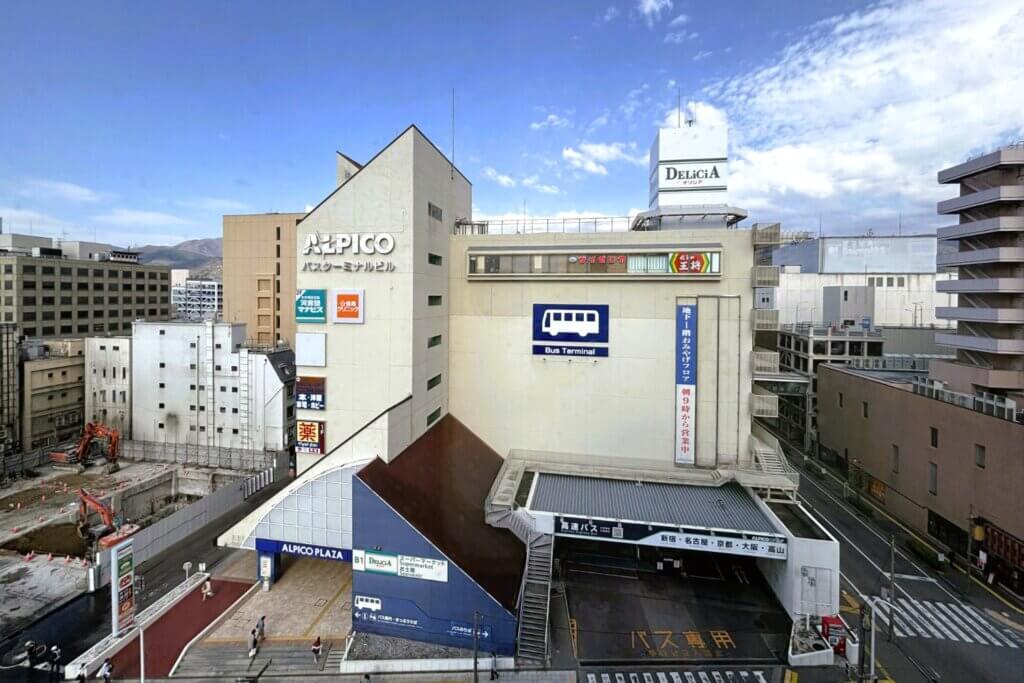 エースイン松本からの眺望
